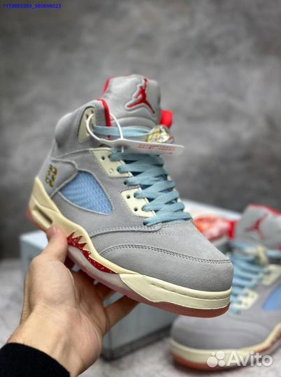 Nike Air Jordan 5 серые мужские