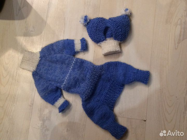 Комбинезон шапка шарф для собаки