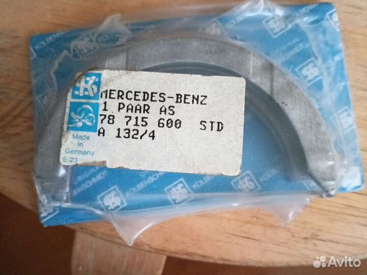 78 715 600 полукольца коленвала mercedes