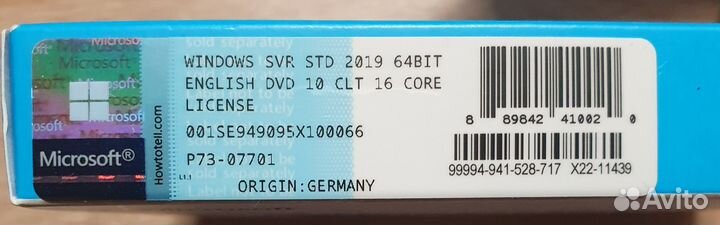 Windows Server 2019 standart.оригинал- не китай