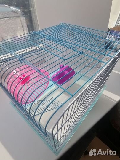 Клетка как новая, прогулочный шар в подарок