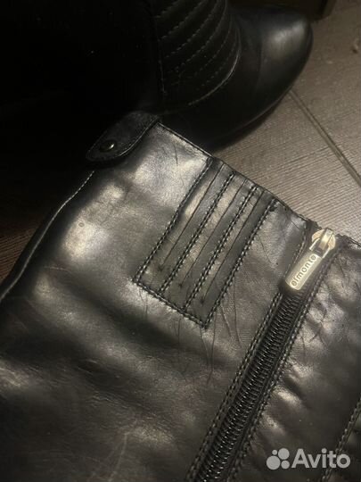 Сапоги женские натуральная кожа 39