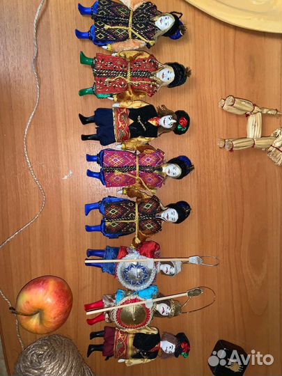 Елочные игрушки ручная работа Русские костюмы