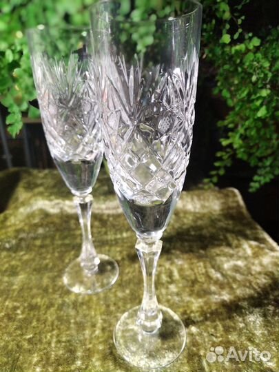 Фужеры хрустальные высокие СССР