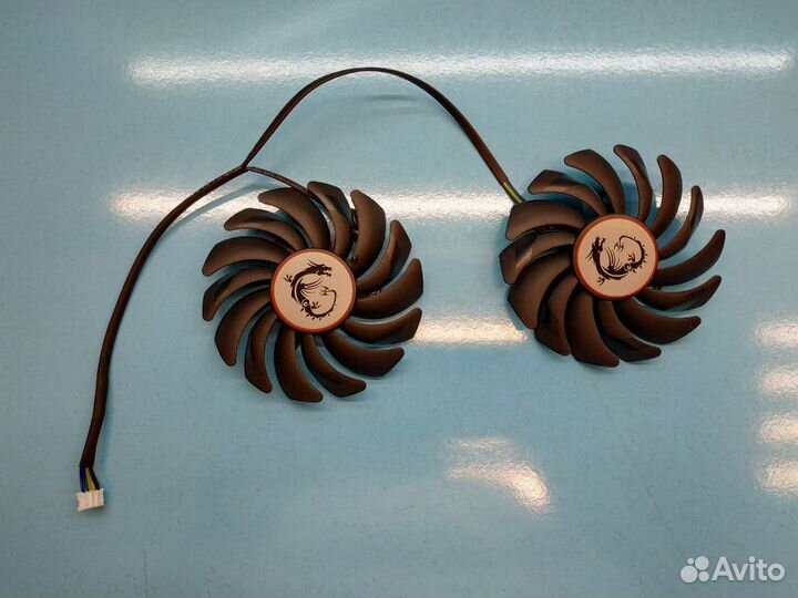 Вентиляторы видеокарты MSI GeForce GTX 1050Ti