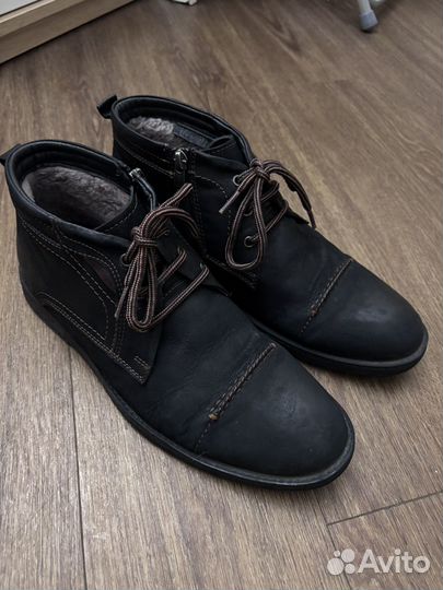 Ботинки зимние натуральная кожа мужские