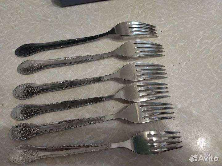 Набор столовых приборов вилки и ножи нерж СССР