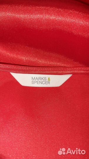 Топ - майка блузка атлас красный M&S 48-50