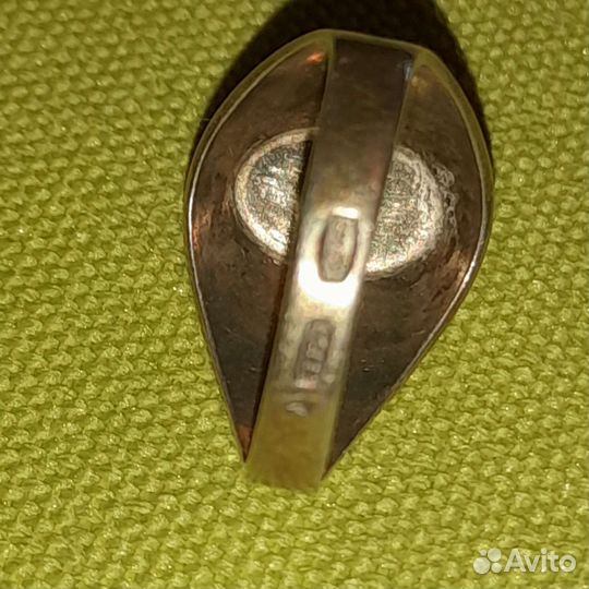 Кольцо серебряное винтажное чернь. 1988