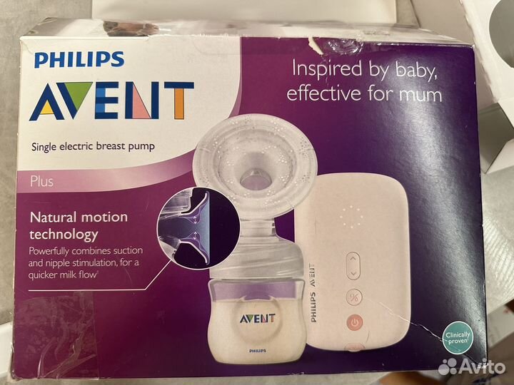 Молокоотсос avent электрический
