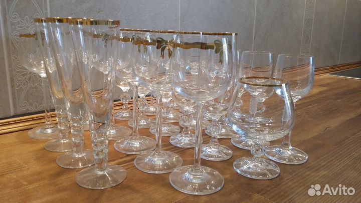 Bohemia Klaudie и др. наборы бокалов и рюмок Чехия