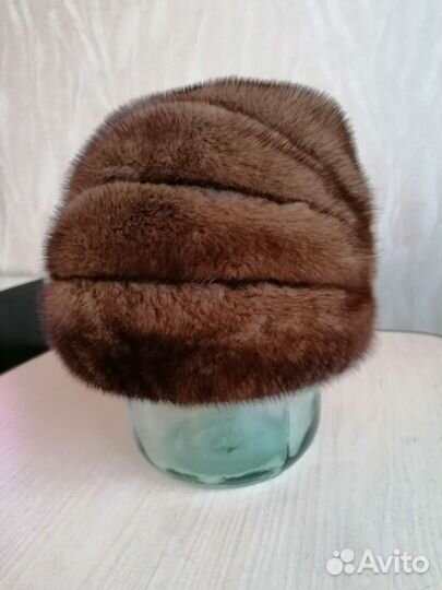 Шапка зимняя норковая женская