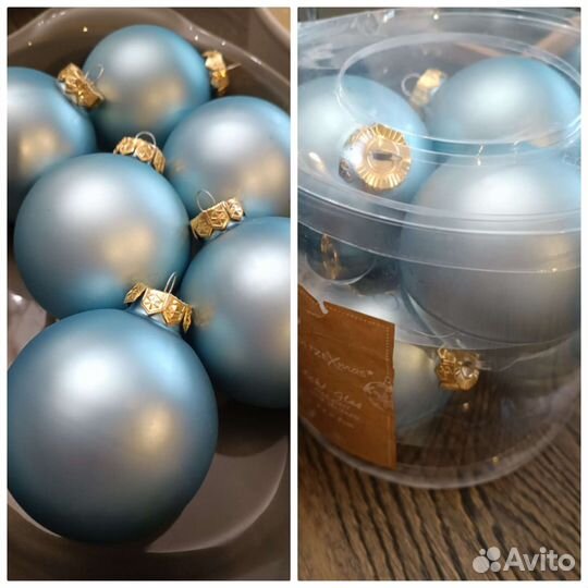 Елочные шары boltze8см(стекло) свечи воск (Дания)