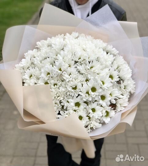 Доставка цветов в Красноярске, хризантема, роза