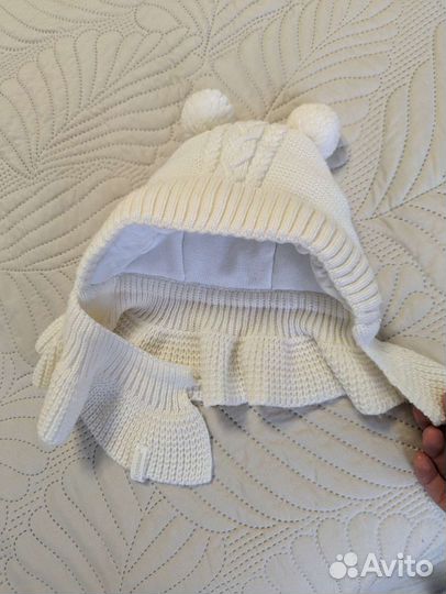 Шапка-шлем журавлик зимняя