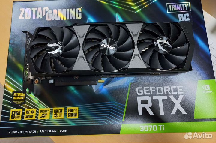 Видеокарта zotak RTX 3070ti