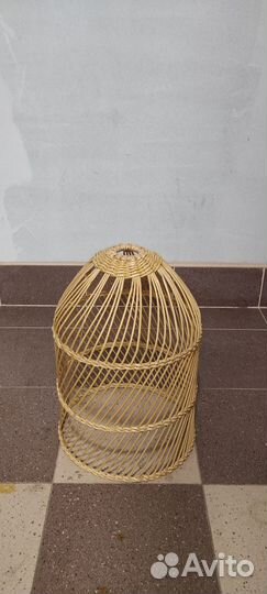 Абажур плетеный