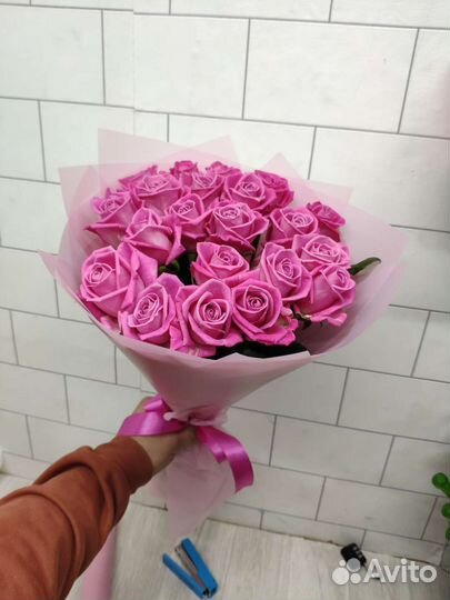 Роза букет пионы цветы