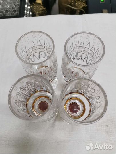 Бокалы фужеры Олимпийский СССР 4 шт (Ч)