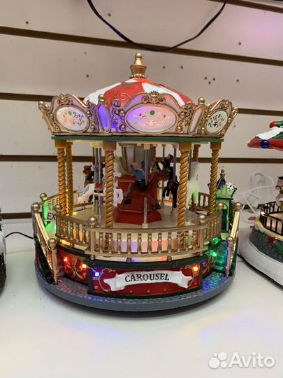 Светодиодная новогодняя световая музыка, вращающий