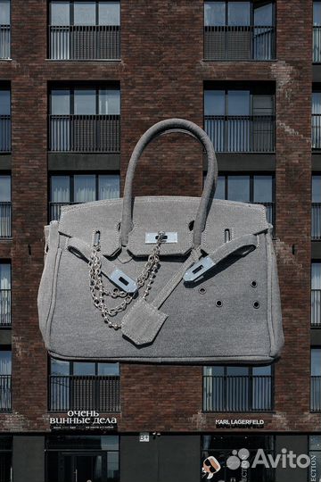 Женская сумка в стиле Hermes Birkin