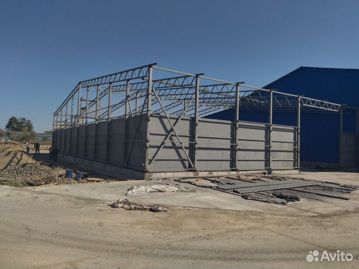 Строительство ангаров, складов, крытых токов