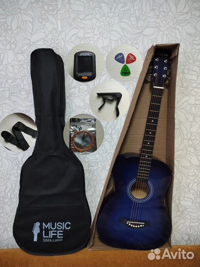 Акустическая Гитара + Набор х7