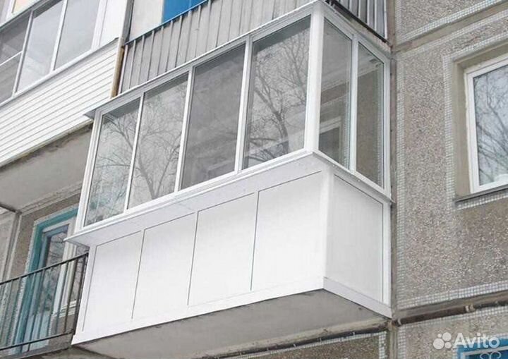 Остекление балконов и лоджий под ключ M3956