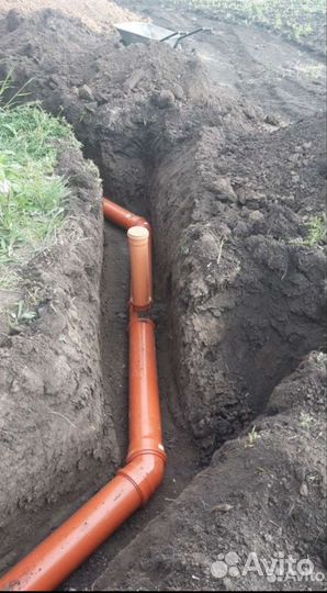Мини экскаватор, земляные работы, ручная копка