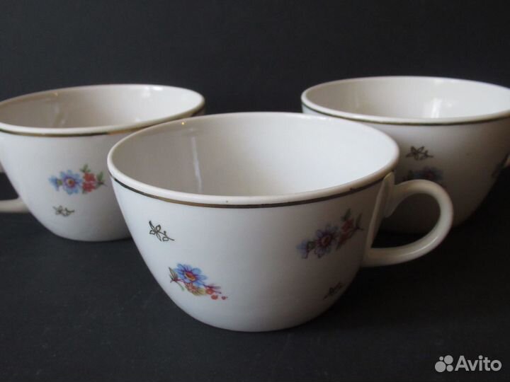 Чашки завод Пролетарий 1955 г винтаж