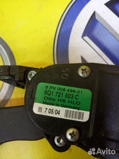 Педаль газа передняя Skoda Fabia хетчбек 4 дв. 1.2