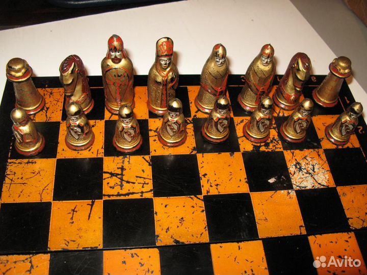 Игра Шахматы Курский сувенир карболит 1950-х г