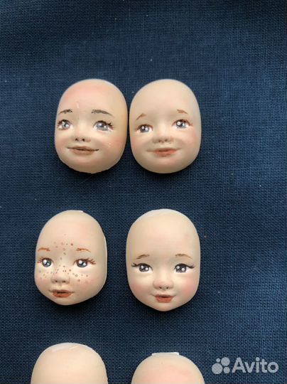 Личики для ватных игрушек