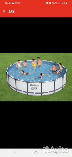 Каркасный бассейн 549x122