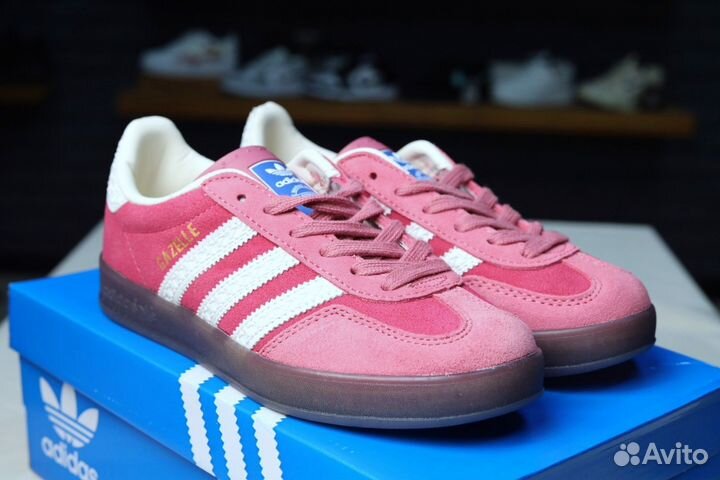 Adidas Gazelle Indoor pink cloud white