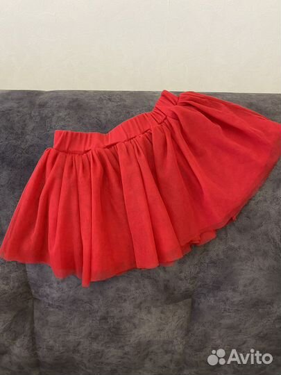 Комплект для девочки футболка 2 шт. + юбка 74