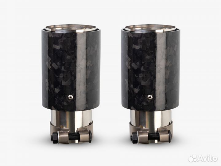 Насадки на глушитель M style 90 кованный карбон