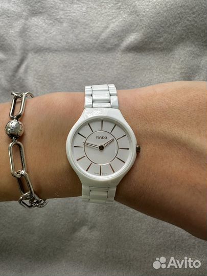 Часы rado true thinline керамические
