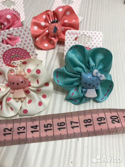 Резинки для волос для девочки hello kitty клубника