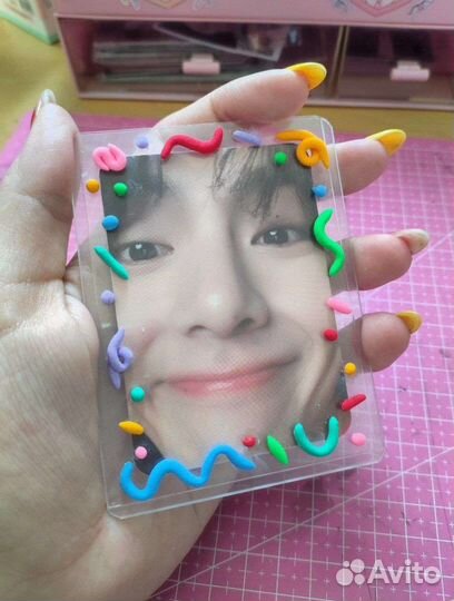 Пластиковые протекторы топлоадеры для kpop карт