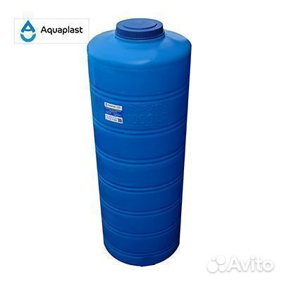 Бочка пластиковая 1000 л для жидкостей (вертикальн