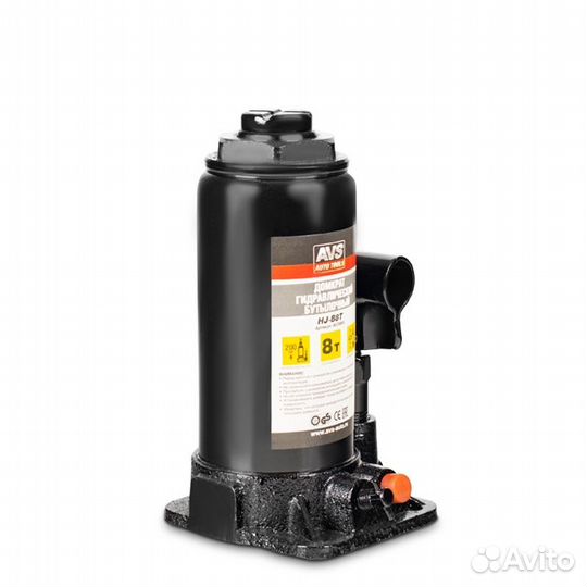 Домкрат гидравлический AVS HJ-B8T, 8т, 200-405мм