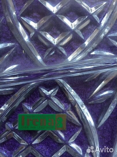 Менажница хрусталь 70 е годы новая