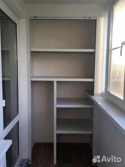 Шкаф с рольставнями на балкон по вашим размерам