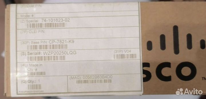 Ip Телефон Cisco новый CP-7821-K9