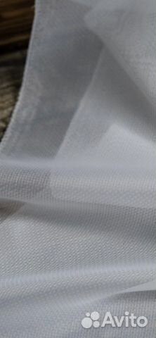 Тюль вуаль белый