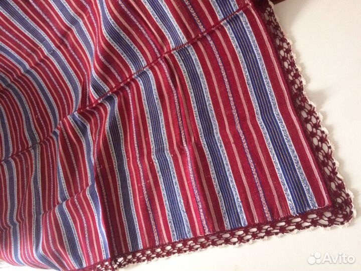 Салфетки лён винтаж кружево ручная работа