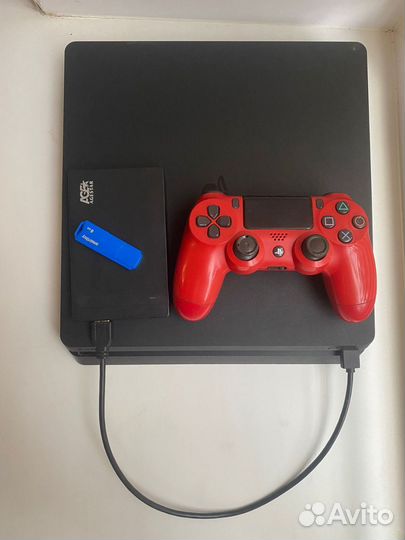 Прошитая PS4 Slim 1500GB + множество топовых игр