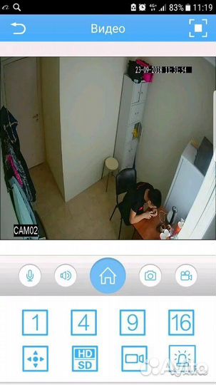 Комплект Видеонаблюдения на 1, 4, 8, 16 камер HD