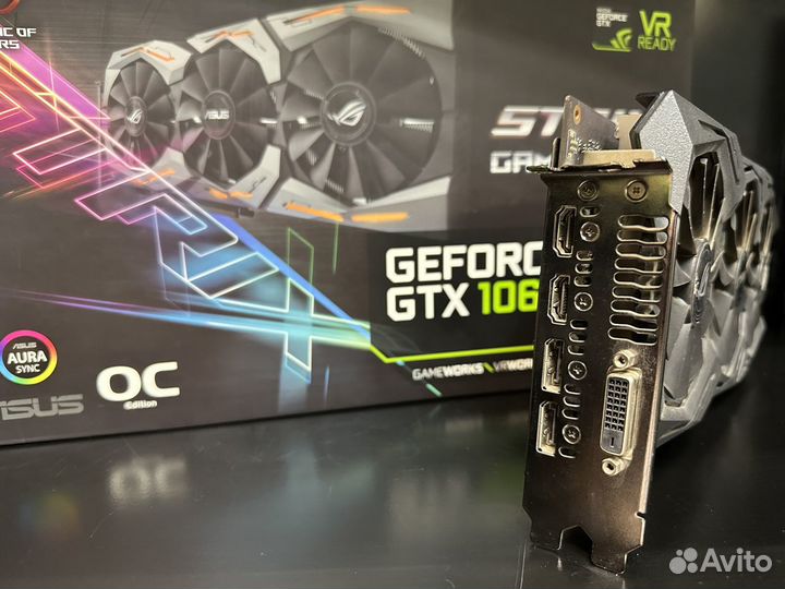 Видеокарта Asus ROG Strix GTX 1060 6Gb